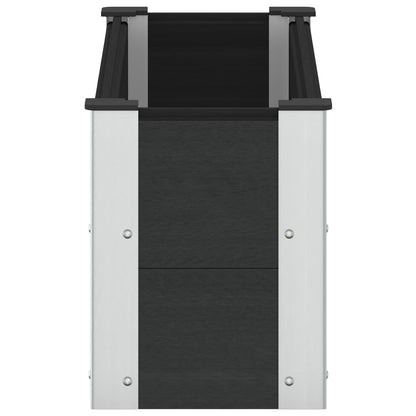 Letto rialzato da giardino Nero 100 x 30 x 36 cm | homemem39