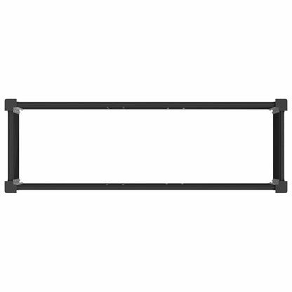 Letto rialzato da giardino Nero 100 x 30 x 36 cm | homemem39