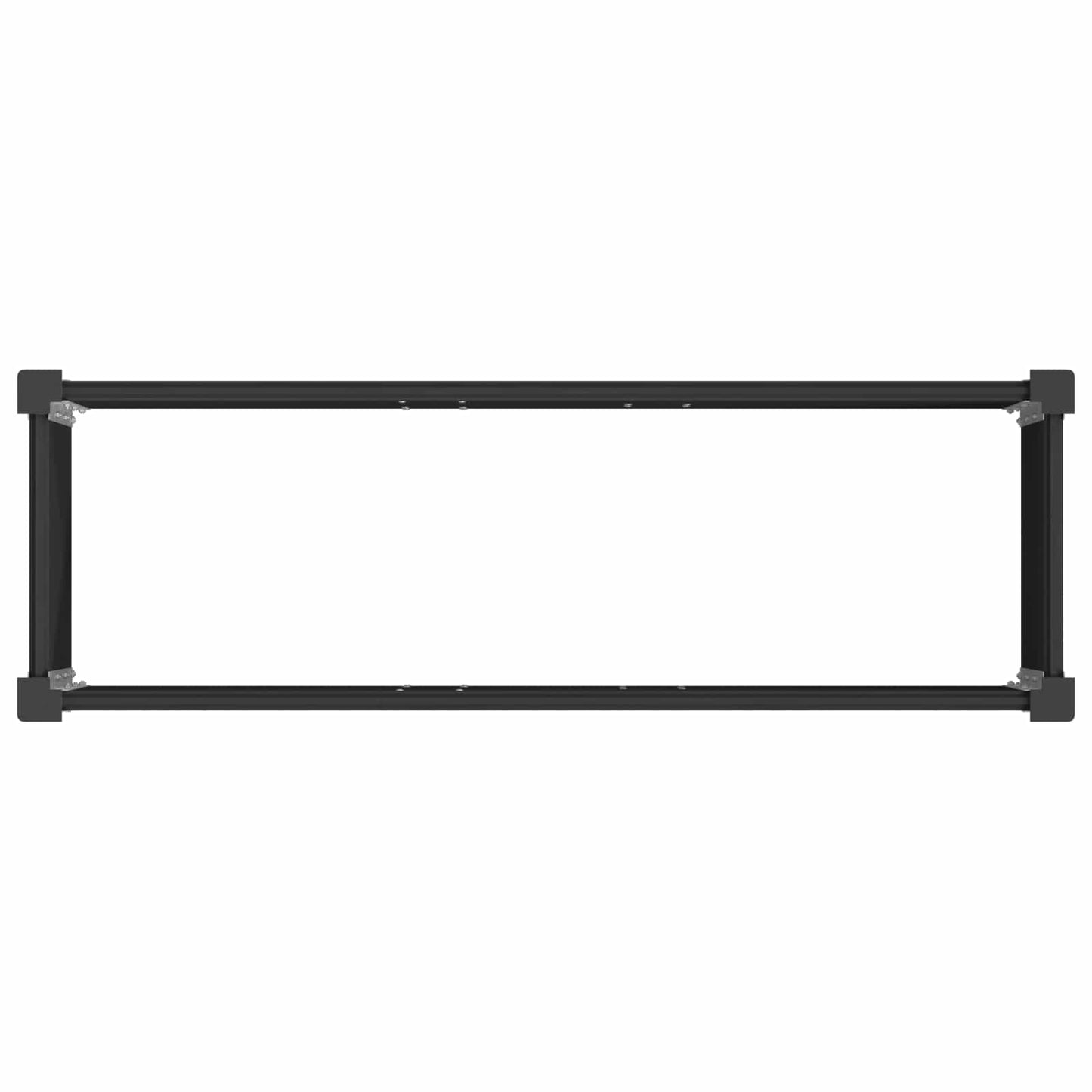 Letto rialzato da giardino Nero 100 x 30 x 72 cm | homemem39