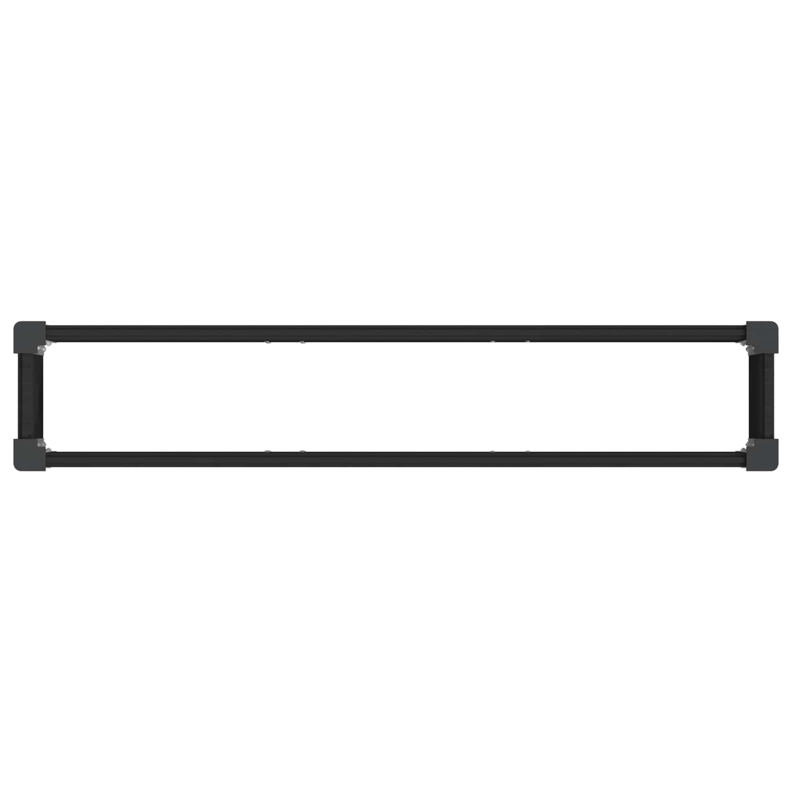 Letto rialzato da giardino Nero 150 x 30 x 36 cm | homemem39