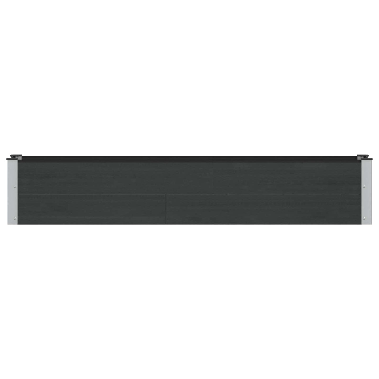 Letto rialzato da giardino Nero 200 x 30 x 36 cm | homemem39