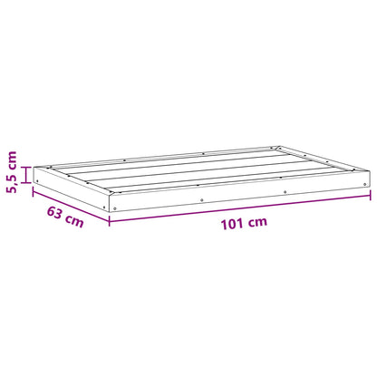 Piastra base per doccia Nero 101 x 63 x 5,5 cm WPC | homemem39