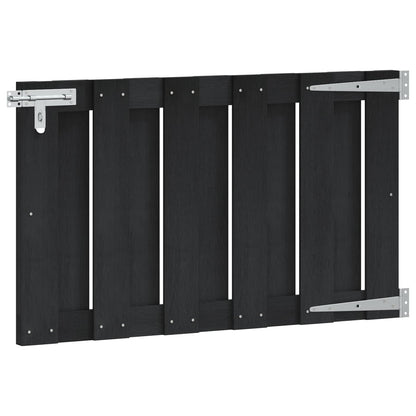 Cancello da giardino 100 x 60 cm WPC e Alluminio Nero | homemem39