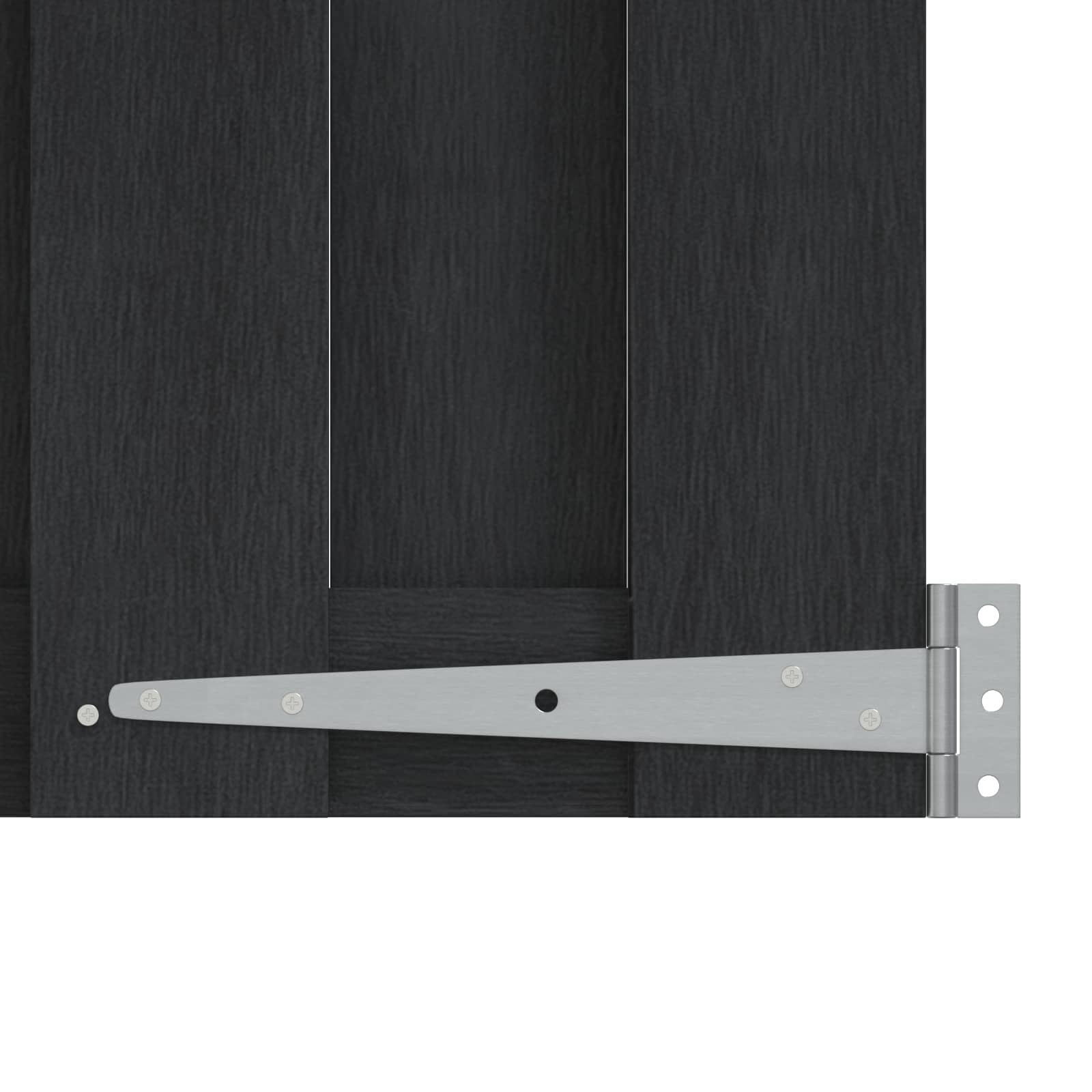 Cancello da giardino 100 x 80 cm WPC e Alluminio Nero | homemem39