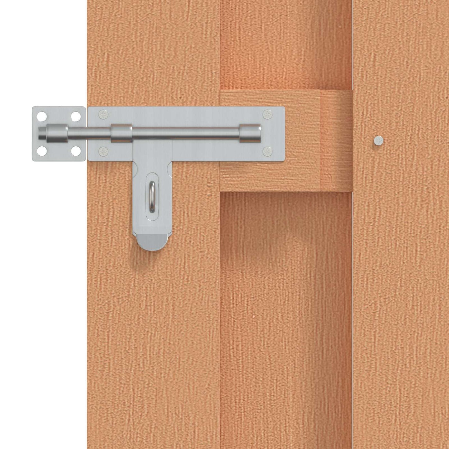 Cancello da giardino 100 x 150 cm WPC e Alluminio Marrone | homemem39