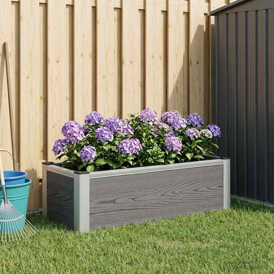 Letto rialzato da giardino Grigio 75 x 30 x 22 cm