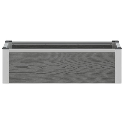 Letto rialzato da giardino Grigio 75 x 30 x 22 cm