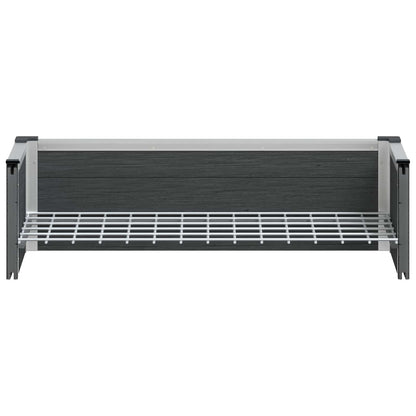 Letto rialzato da giardino Grigio 75 x 30 x 22 cm | homemem39