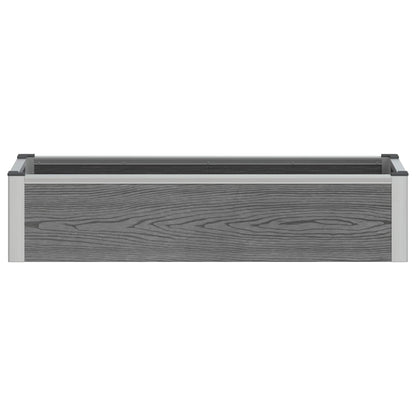 Letto rialzato da giardino Grigio 100 x 30 x 22 cm