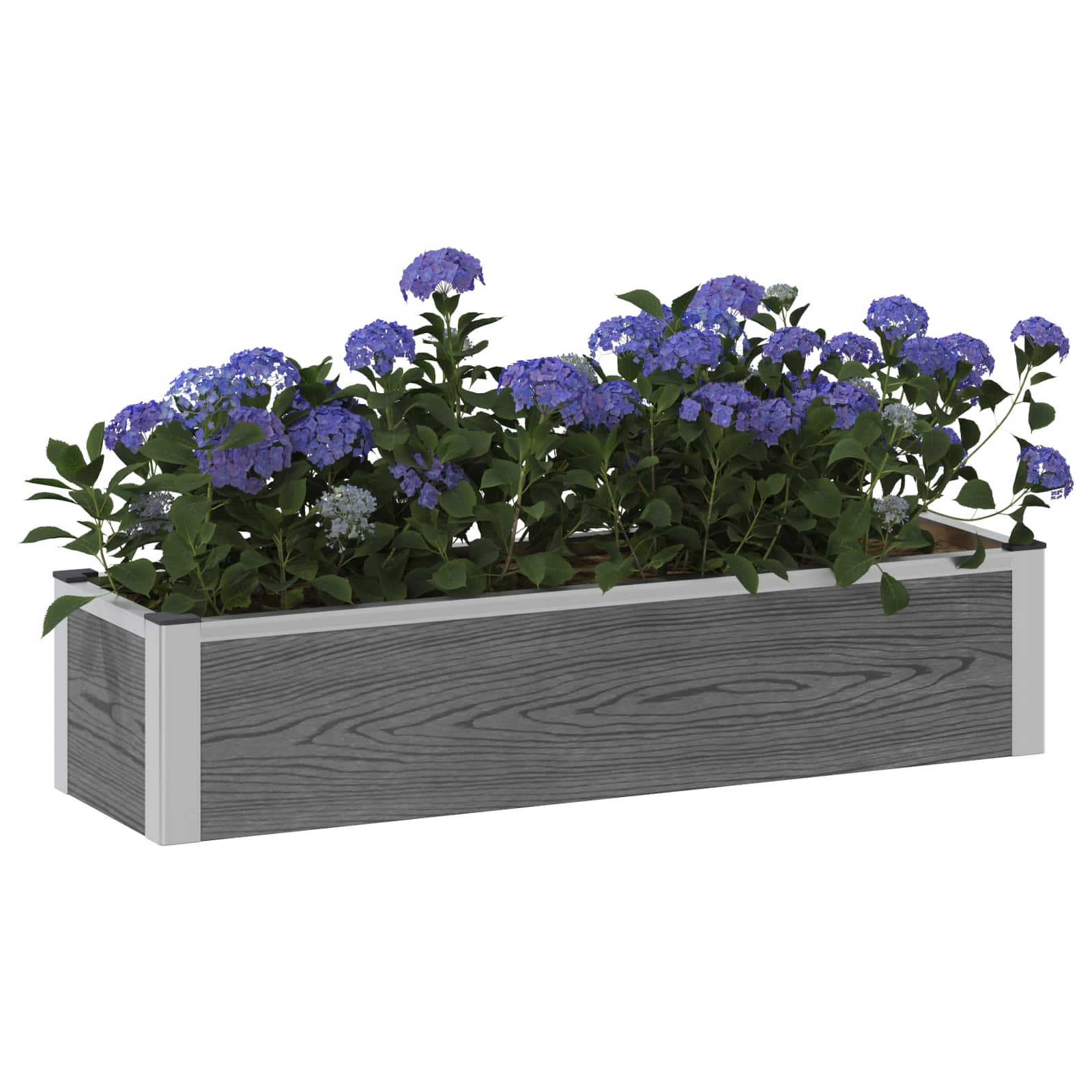 Letto rialzato da giardino Grigio 100 x 30 x 22 cm | homemem39