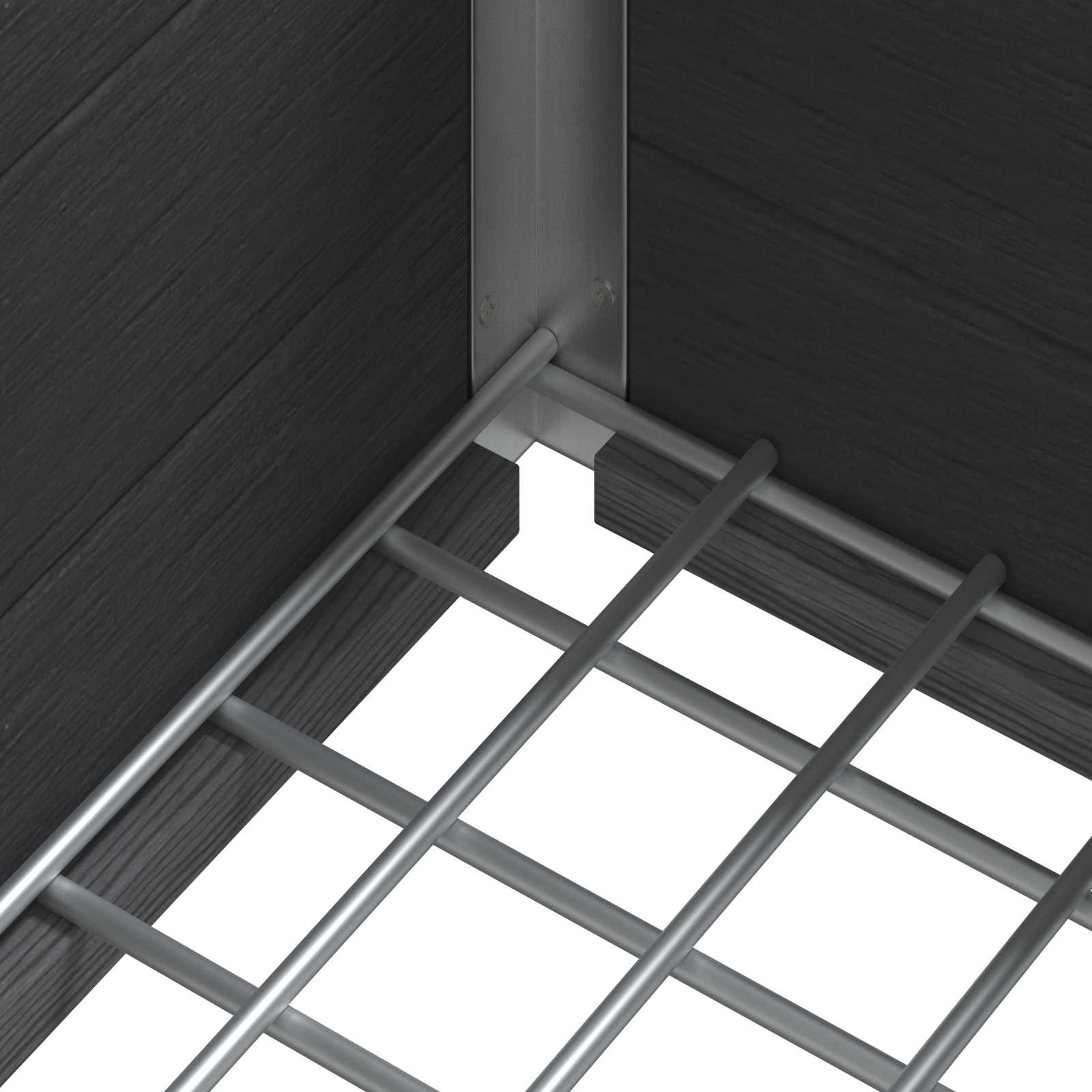 Letto rialzato da giardino Grigio 50 x 30 x 22 cm | homemem39