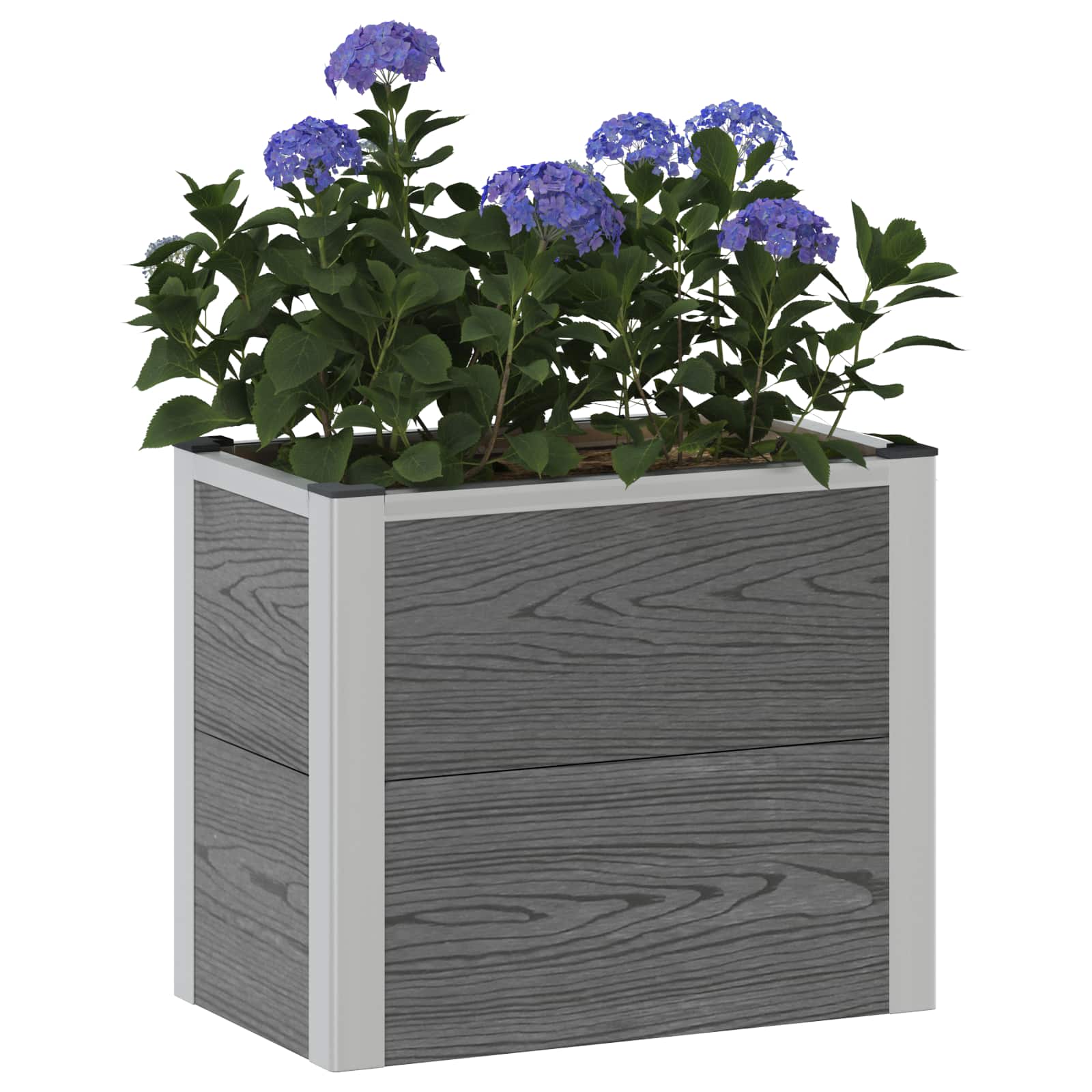 Letto rialzato da giardino Grigio 50 x 30 x 22 cm | homemem39