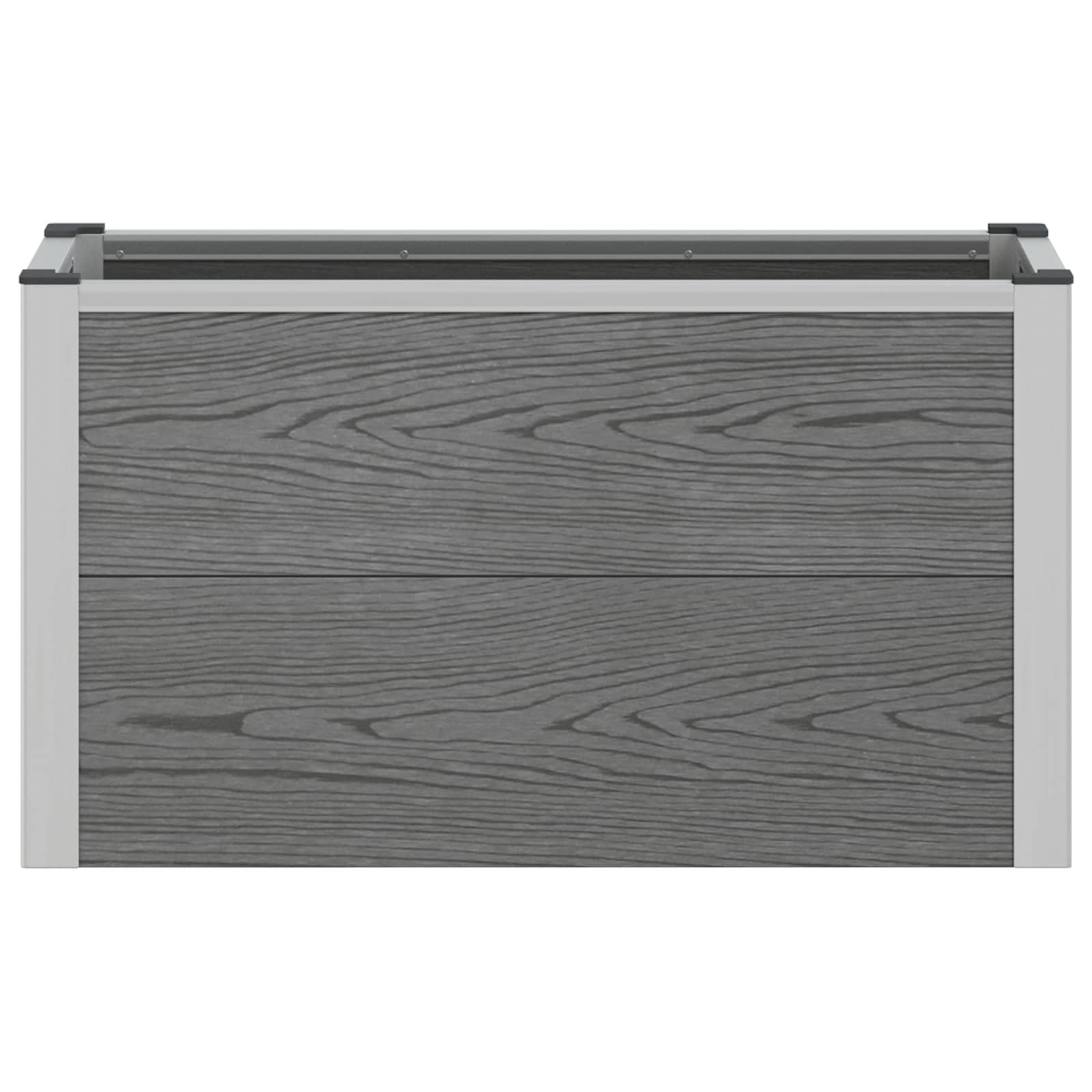 Letto rialzato da giardino Grigio 75 x 30 x 22 cm | homemem39