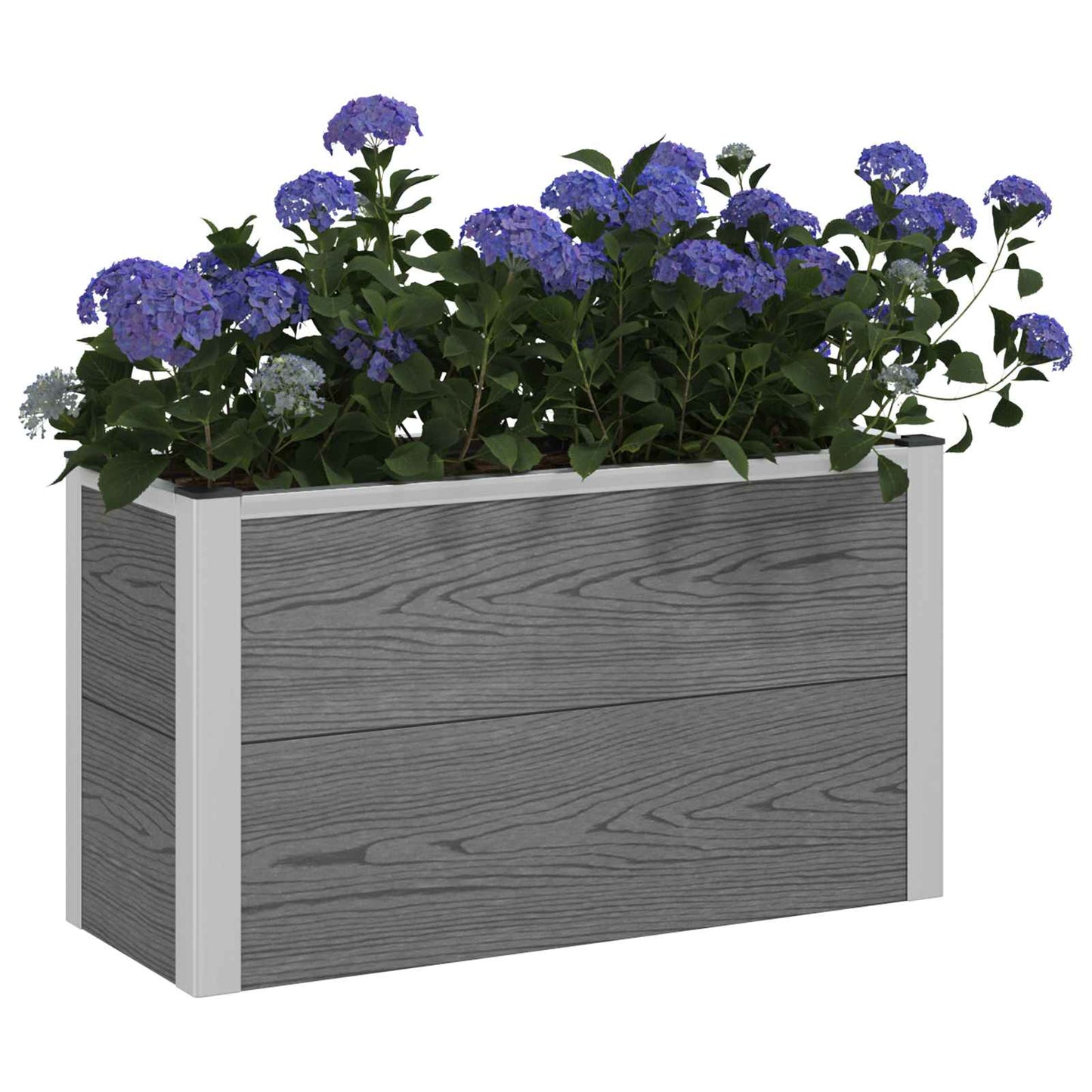 Letto rialzato da giardino Grigio 75 x 30 x 22 cm | homemem39