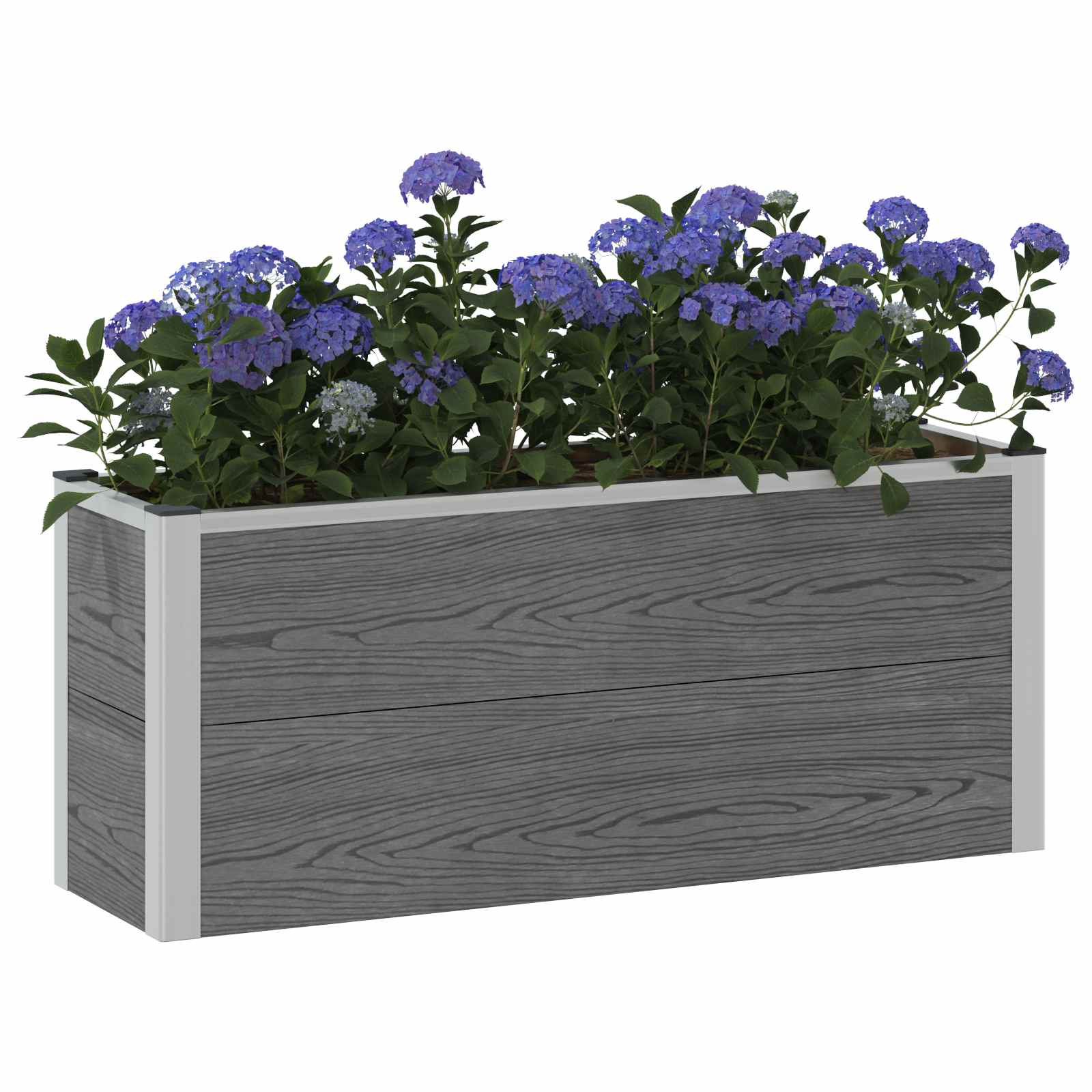 Letto rialzato da giardino Grigio 100 x 30 x 22 cm | homemem39