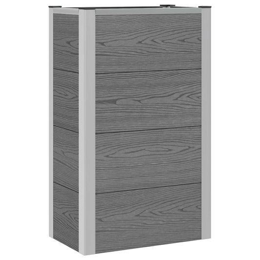 Letto rialzato da giardino Grigio 50 x 30 x 22 cm | homemem39