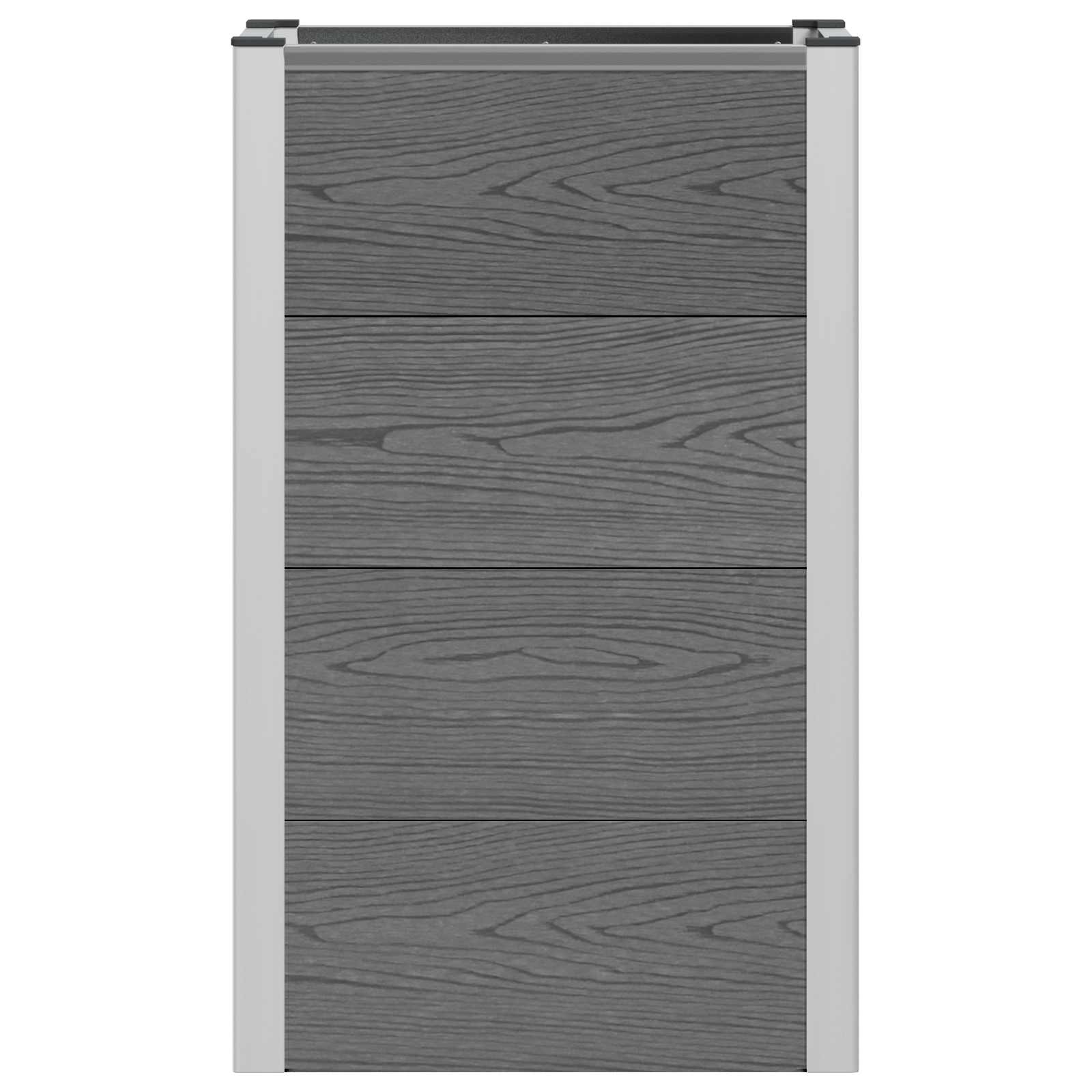Letto rialzato da giardino Grigio 50 x 30 x 22 cm | homemem39