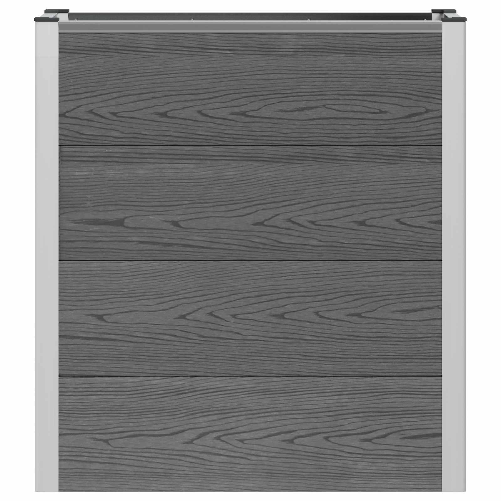 Letto rialzato da giardino Grigio 75 x 30 x 22 cm | homemem39