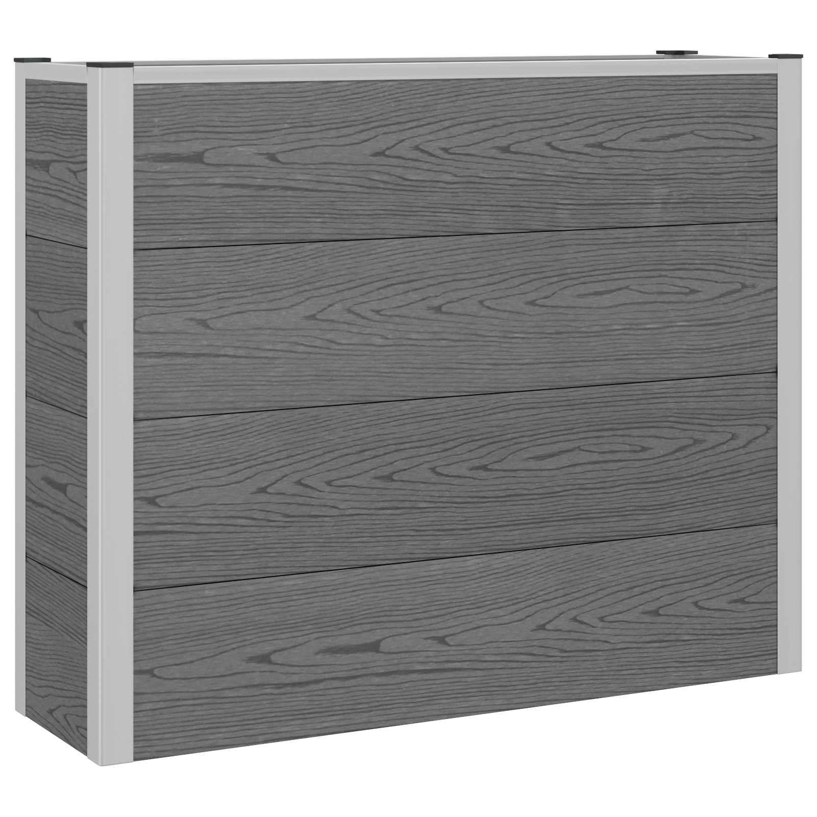 Letto rialzato da giardino Grigio 100 x 30 x 22 cm | homemem39