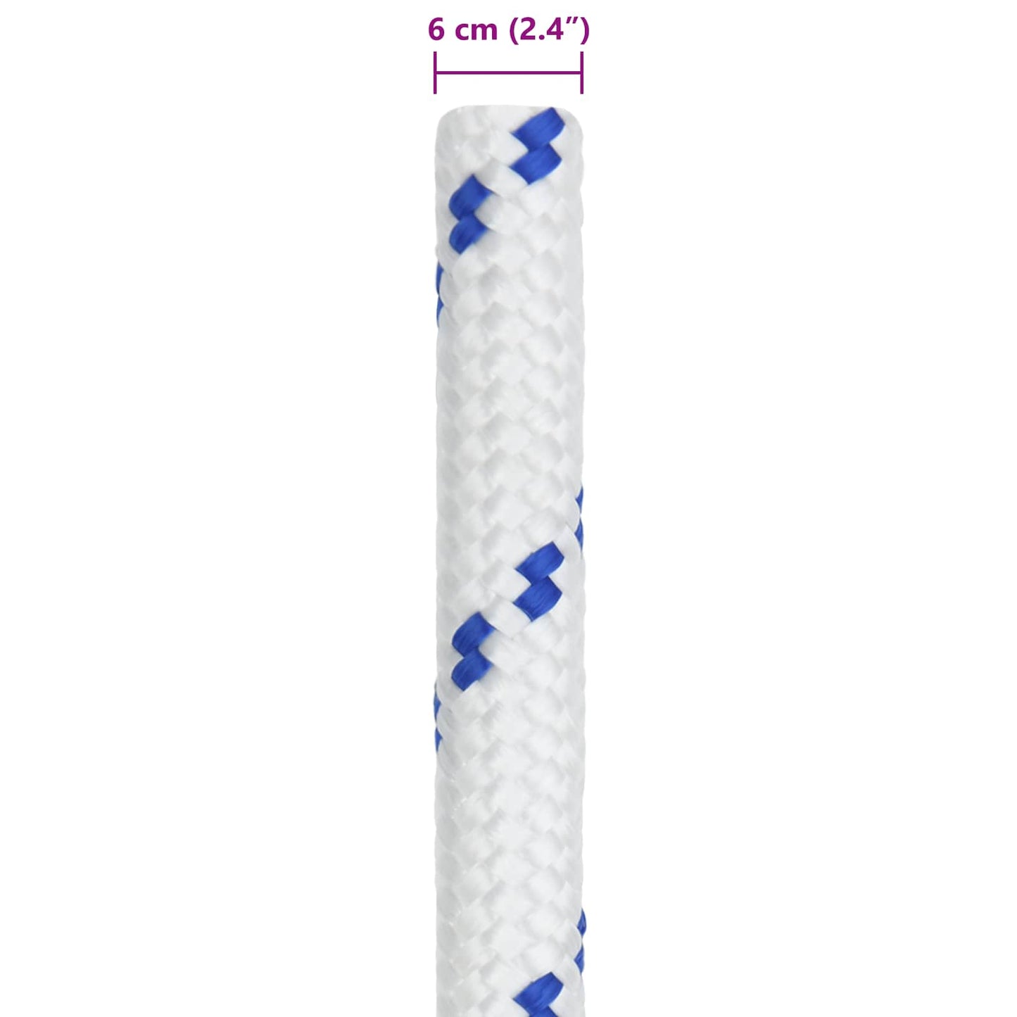 Corda da Barca 10 m 6 Bianco e Blu PP | homemem39
