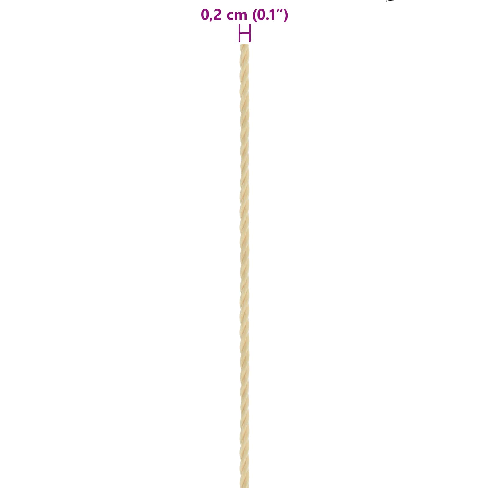 Corda da Barca 50 m 0.2 Naturale PP | homemem39