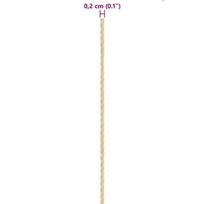 Corda da Barca 50 m 0.2 Naturale PP | homemem39