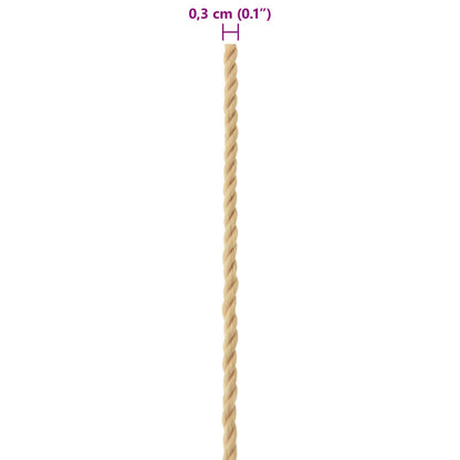 Corda da Barca 25 m 0.3 Naturale PP | homemem39