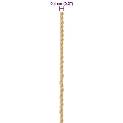 Corda da Barca 50 m 0.4 Naturale PP | homemem39