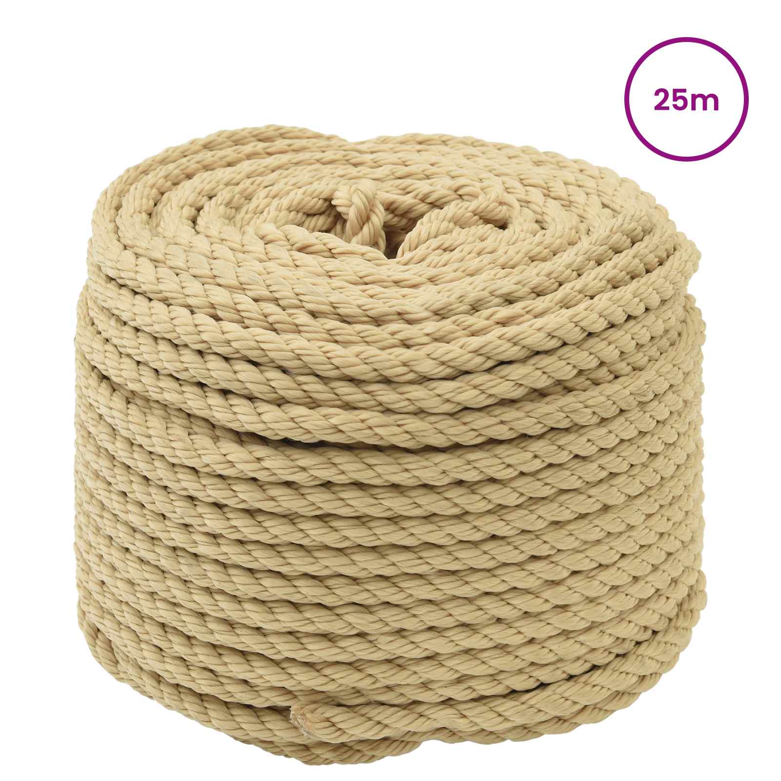 Corda da Barca 25 m 0.8 Naturale PP | homemem39