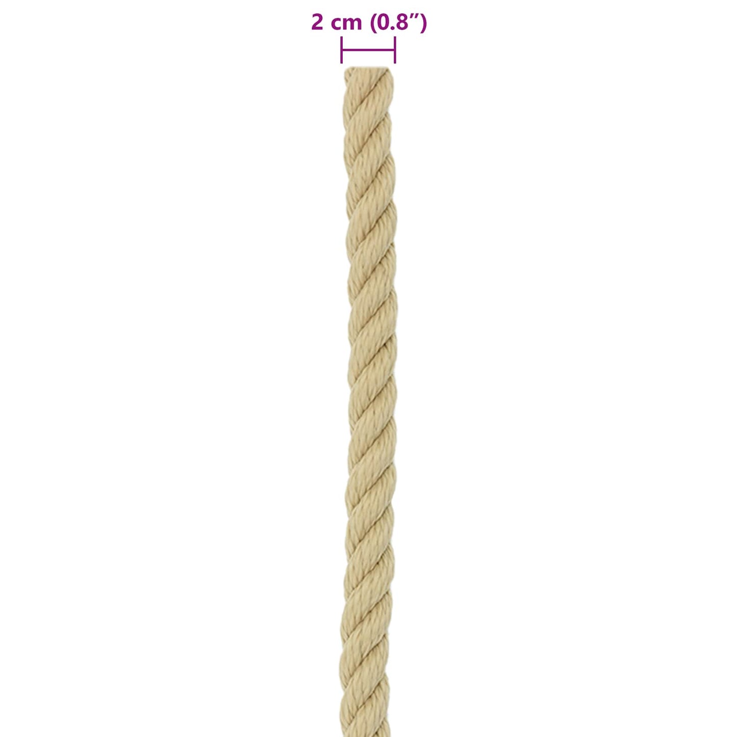 Corda da Barca 25 m 2 Naturale PP | homemem39