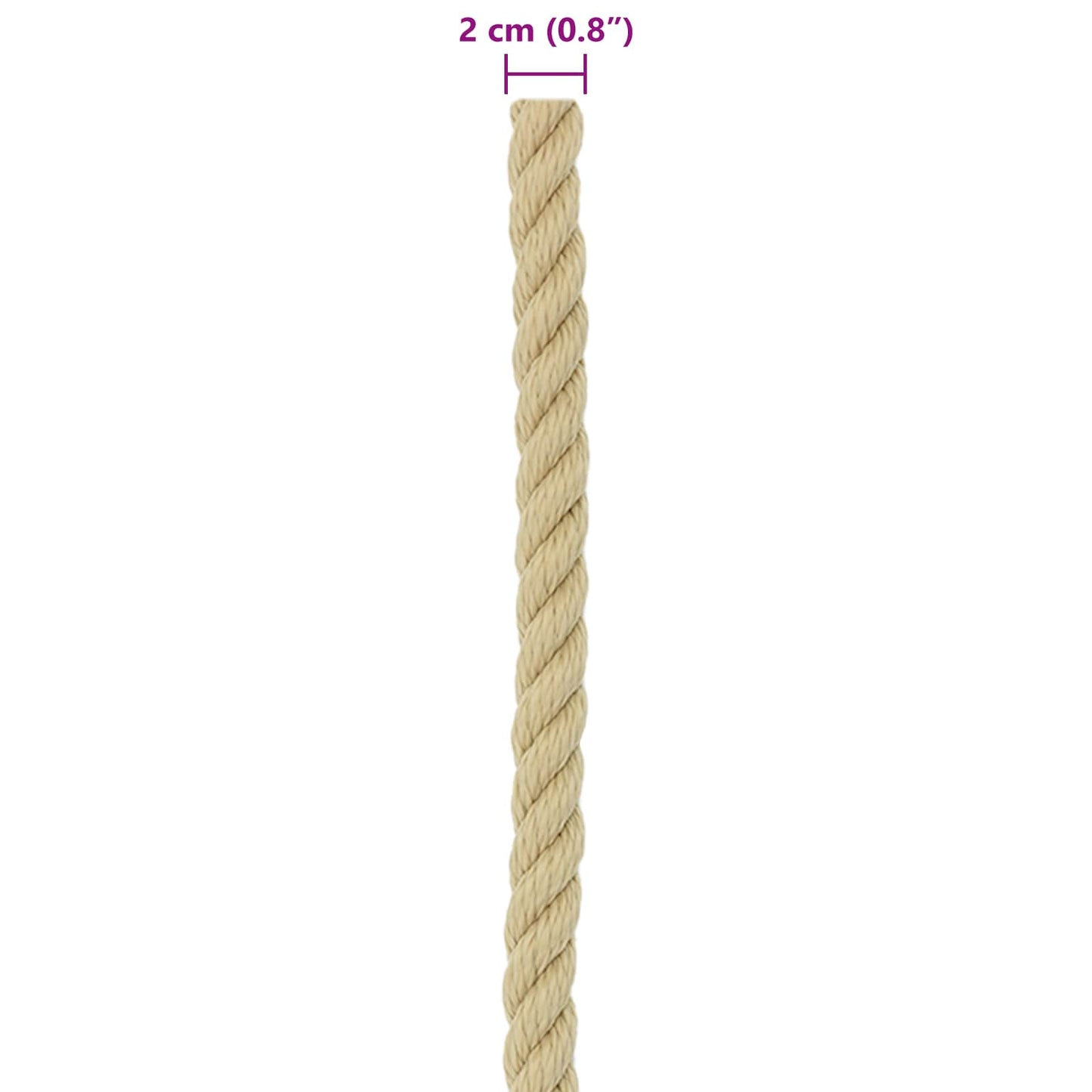 Corda da Barca 100 m 2 Naturale PP | homemem39