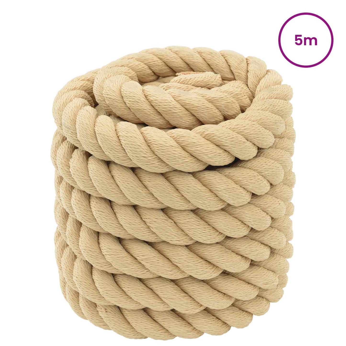 Corda da Barca 5 m 3 Naturale PP | homemem39