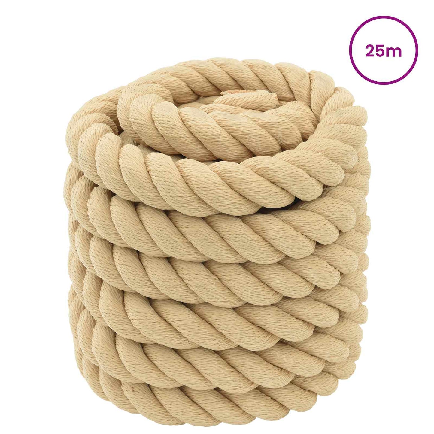 Corda da Barca 25 m 5 Naturale PP | homemem39