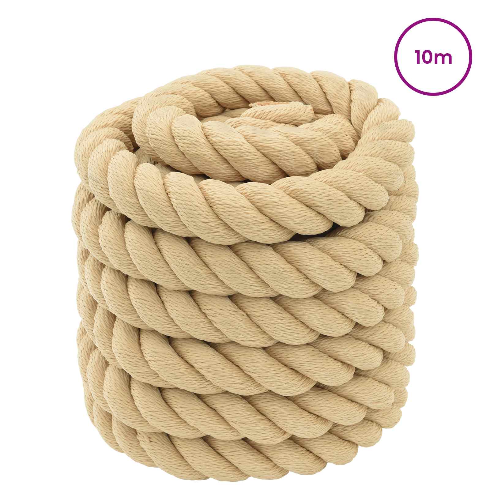 Corda da Barca 10 m 6 Naturale PP | homemem39