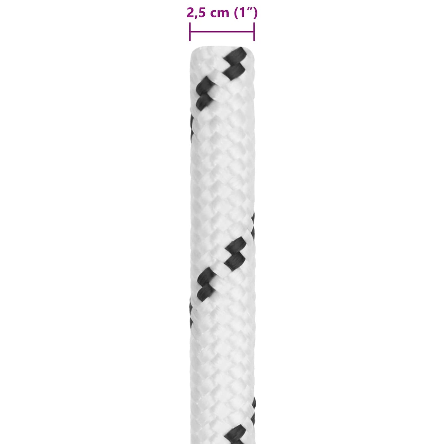 Corda da Barca Bianco 50 m Poliestere | homemem39
