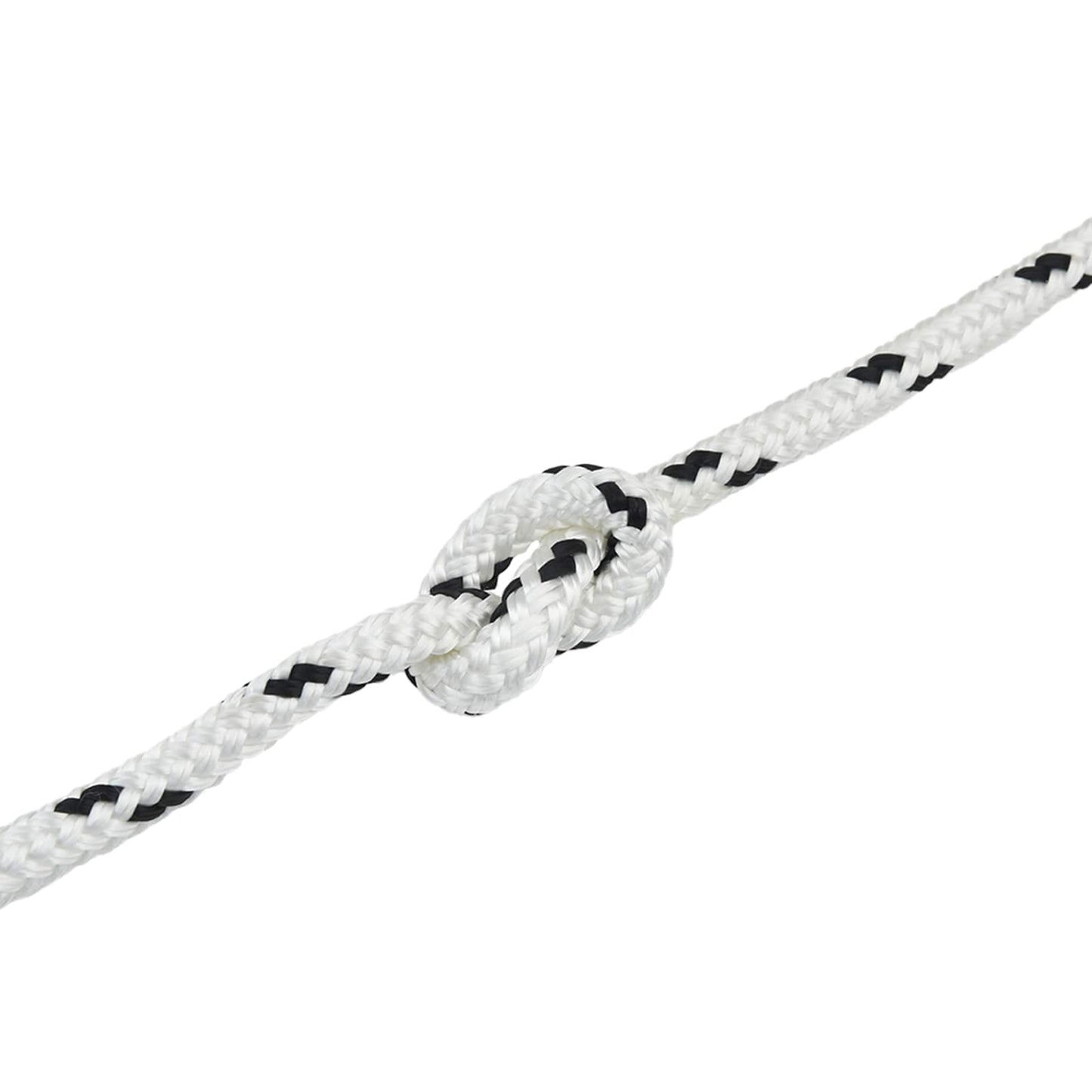 Corda da Barca 6 m 2 Bianco e Nero Poliestere | homemem39