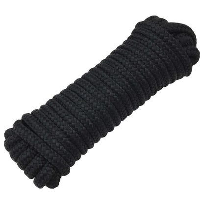 Corda da Barca 15 m 1 Nero Poliestere | homemem39