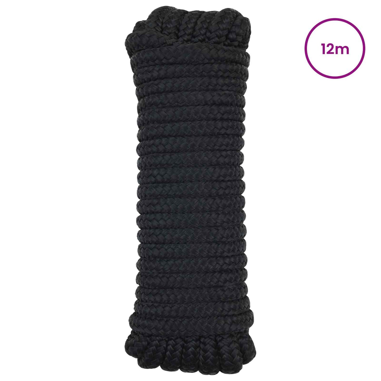 Corda da Barca 12 m 1.4 Nero Poliestere