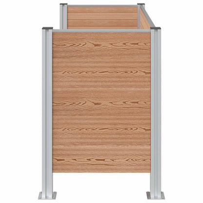 Recinzione Contenitore per Rifiuti Marrone 161 x 85 x 115 cm | homemem39