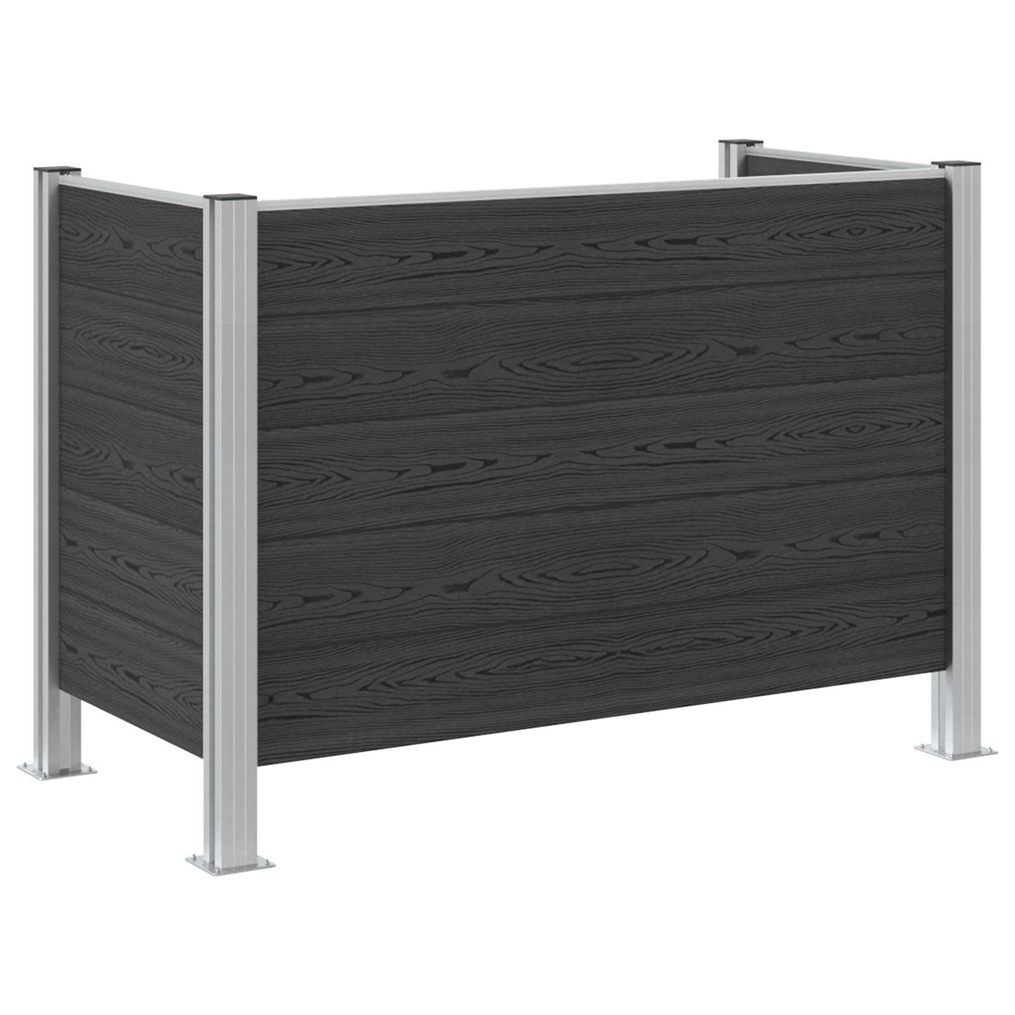 Recinzione Contenitore per Rifiuti Grigio 161 x 85 x 115 cm | homemem39