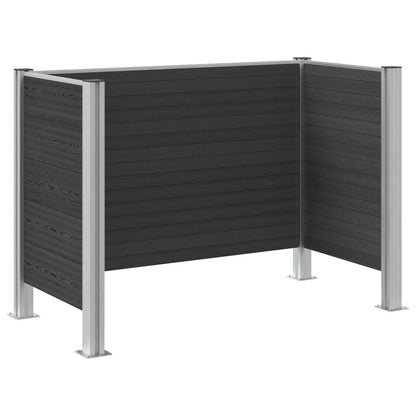 Recinzione Contenitore per Rifiuti Grigio 161 x 85 x 115 cm | homemem39