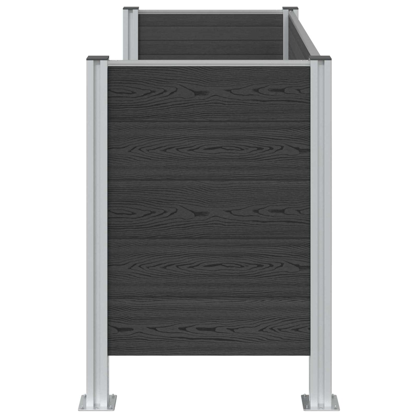 Recinzione Contenitore per Rifiuti Grigio 161 x 85 x 115 cm | homemem39