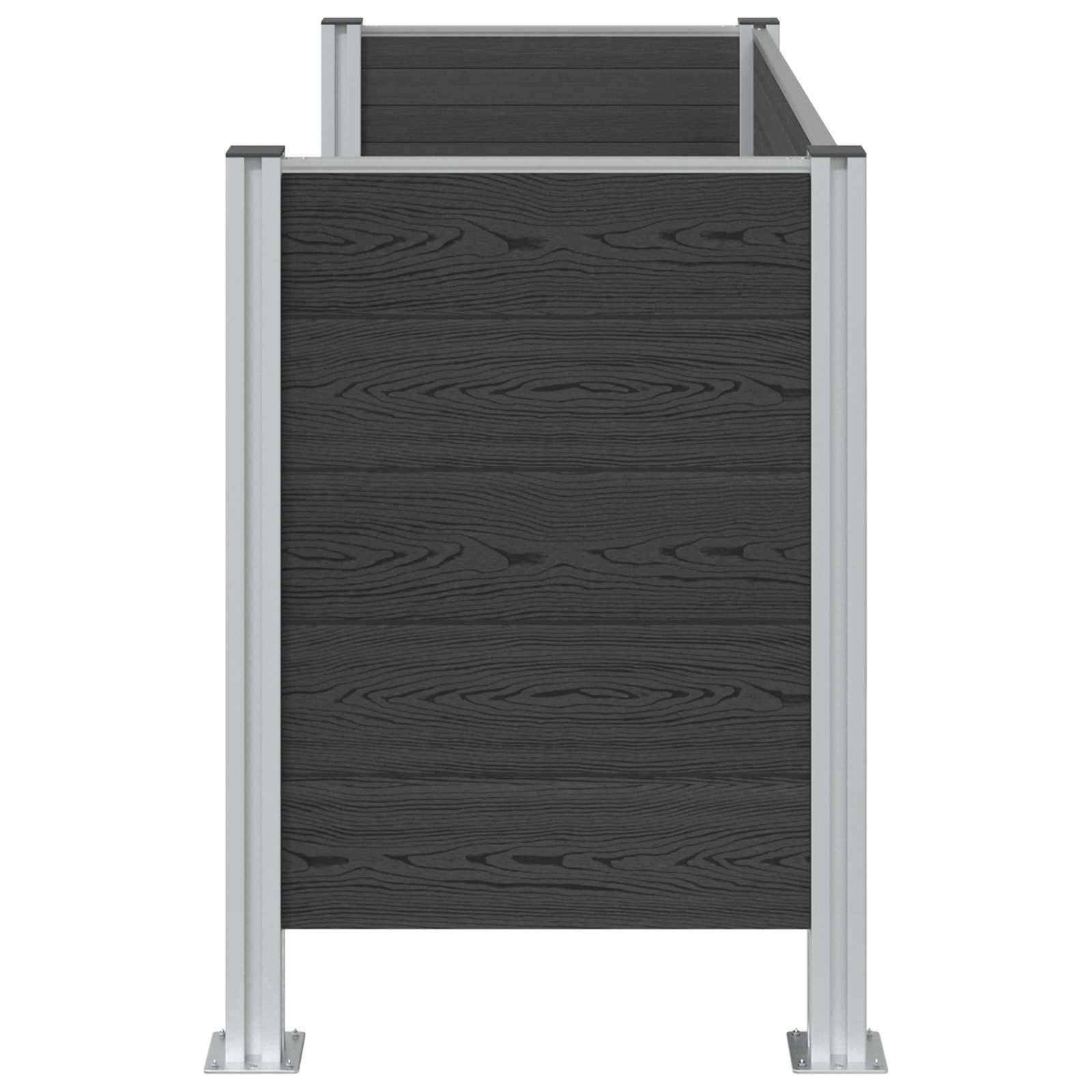 Recinzione Contenitore per Rifiuti Grigio 161 x 85 x 115 cm | homemem39