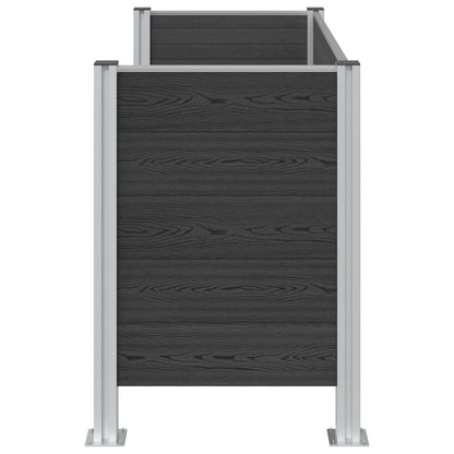 Recinzione Contenitore per Rifiuti Grigio 161 x 85 x 115 cm | homemem39