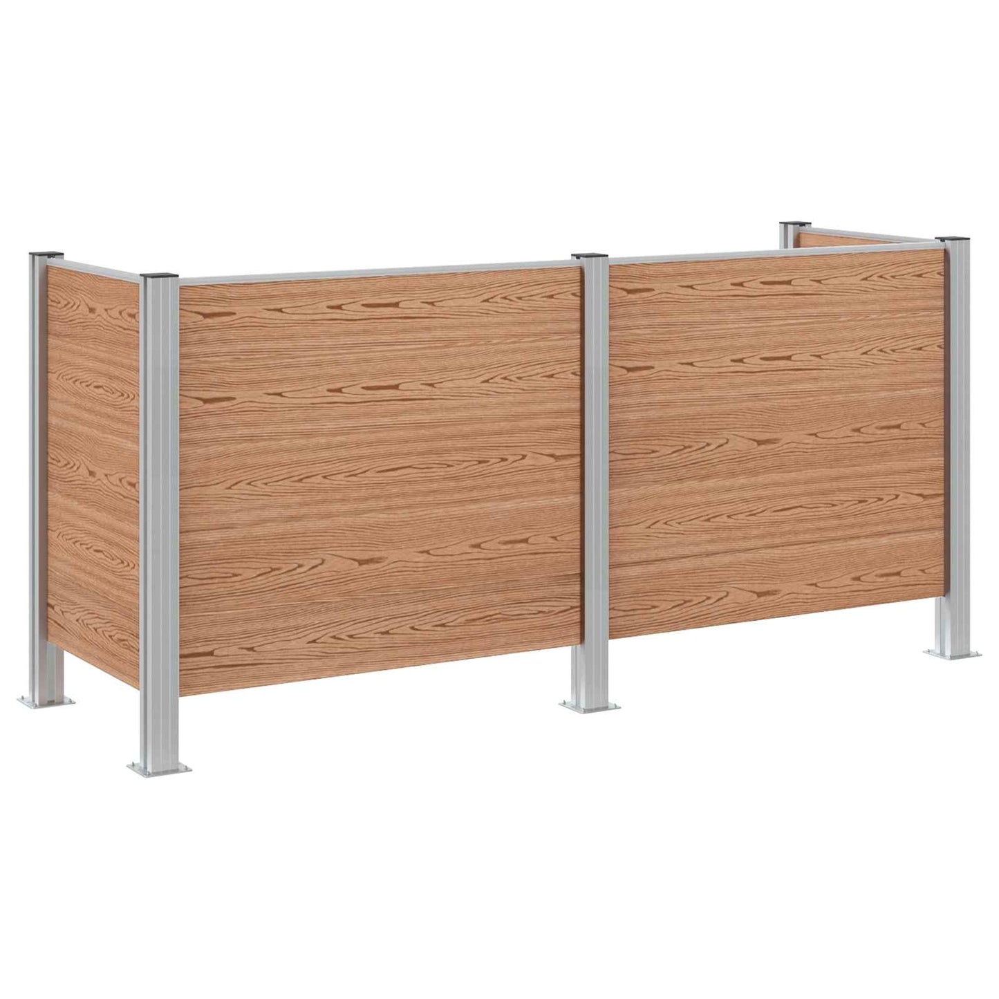 Recinzione Contenitore per Rifiuti Marrone 237 x 85 x 115 cm | homemem39
