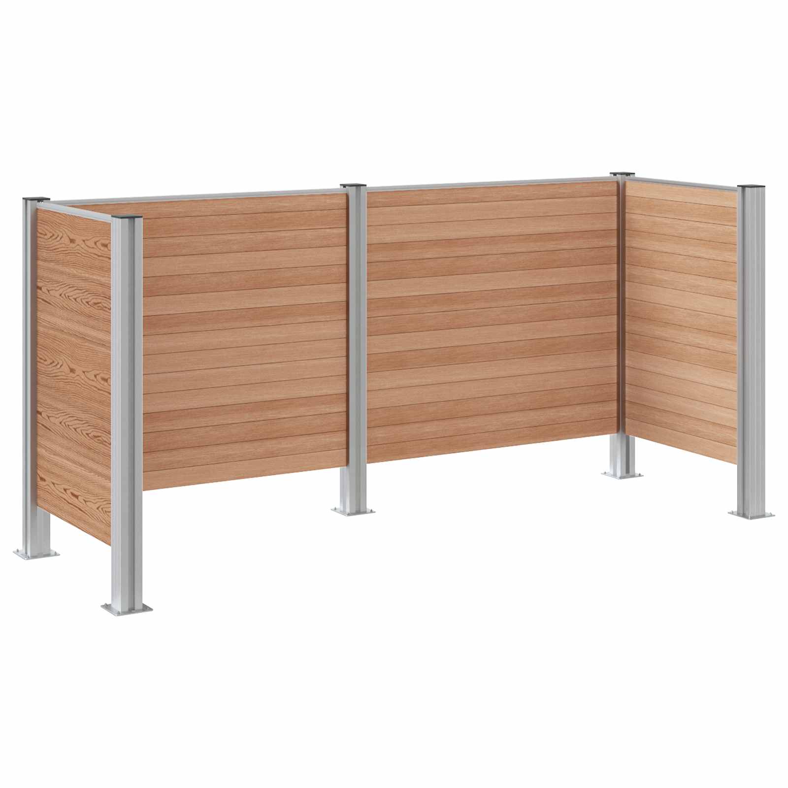 Recinzione Contenitore per Rifiuti Marrone 237 x 85 x 115 cm | homemem39