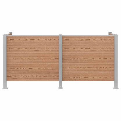 Recinzione Contenitore per Rifiuti Marrone 237 x 85 x 115 cm | homemem39