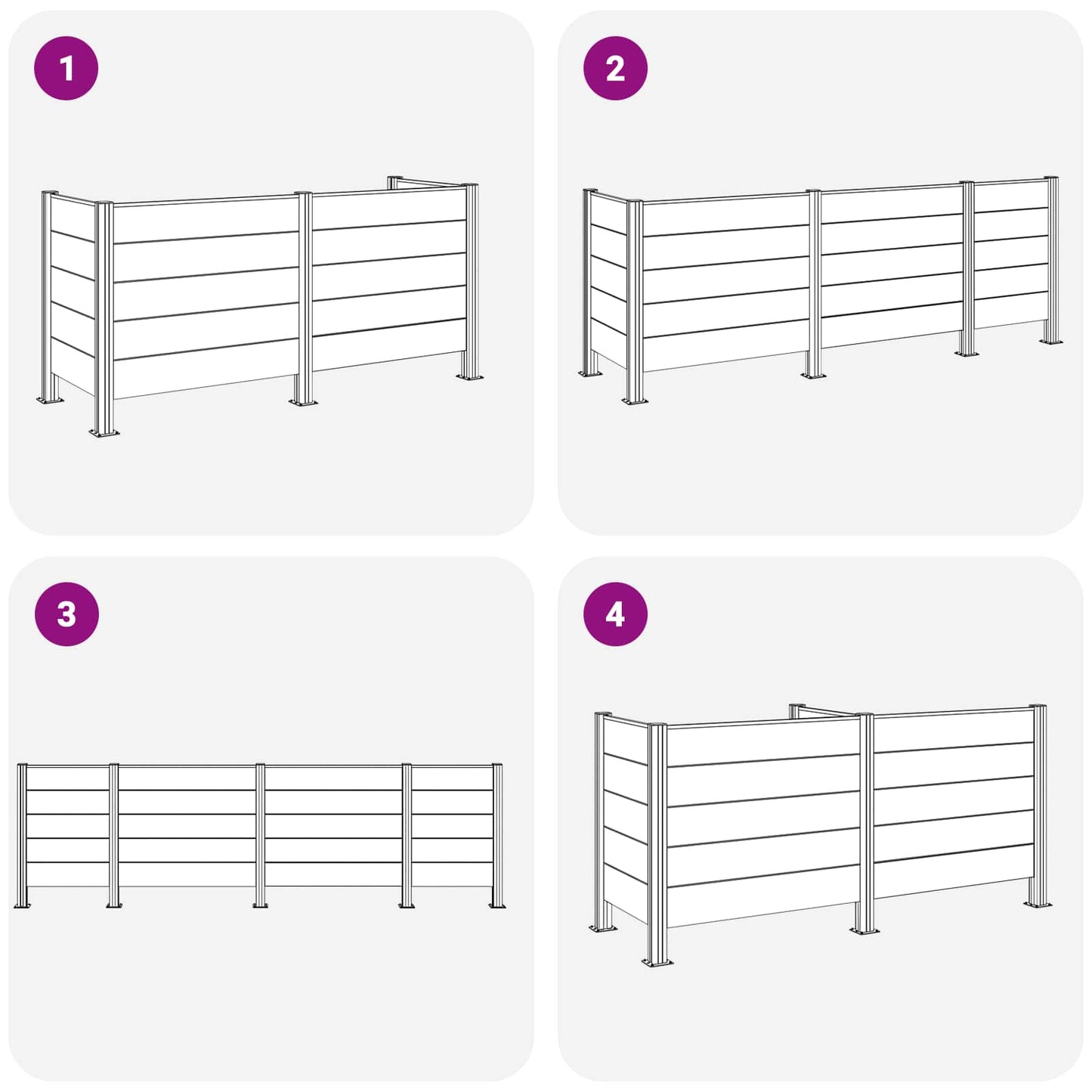 Recinzione Contenitore per Rifiuti Marrone 237 x 85 x 115 cm | homemem39