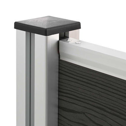 Recinzione Contenitore per Rifiuti Grigio 237 x 85 x 115 cm | homemem39