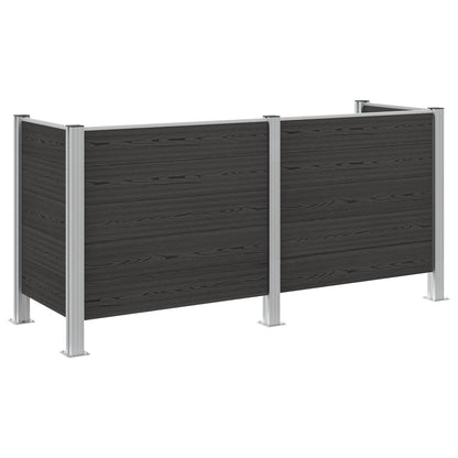 Recinzione Contenitore per Rifiuti Grigio 237 x 85 x 115 cm